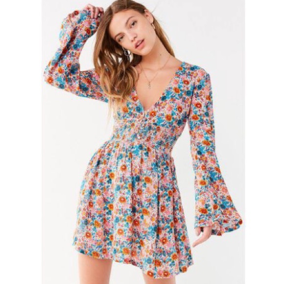 Urban Outfitters Dresses & Skirts - NWT Urban Outfitters Floral Smocked Mini Dress